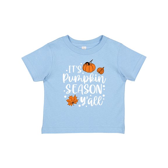 Inktastic Thanksgiving It's Pumpkin Season Y'all with Fall Leaves Boys or Girls Baby T-Shirt