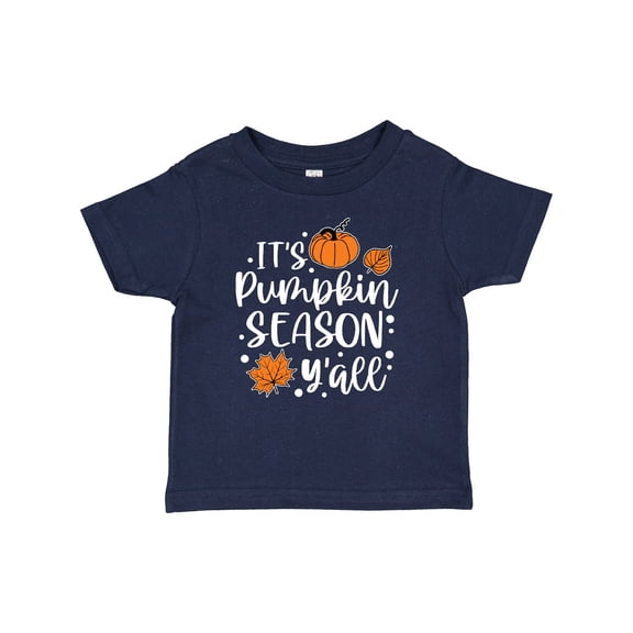 Inktastic Thanksgiving It's Pumpkin Season Y'all with Fall Leaves Boys or Girls Baby T-Shirt