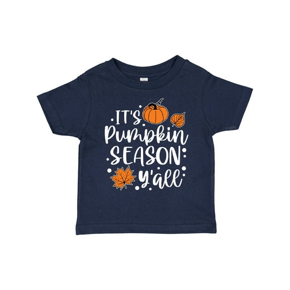 Inktastic Thanksgiving It's Pumpkin Season Y'all with Fall Leaves Boys or Girls Toddler T-Shirt