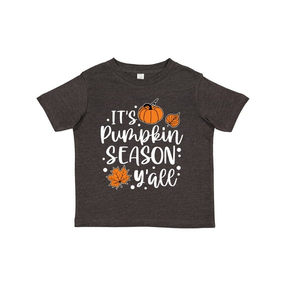 Inktastic Thanksgiving It's Pumpkin Season Y'all with Fall Leaves Boys or Girls Toddler T-Shirt