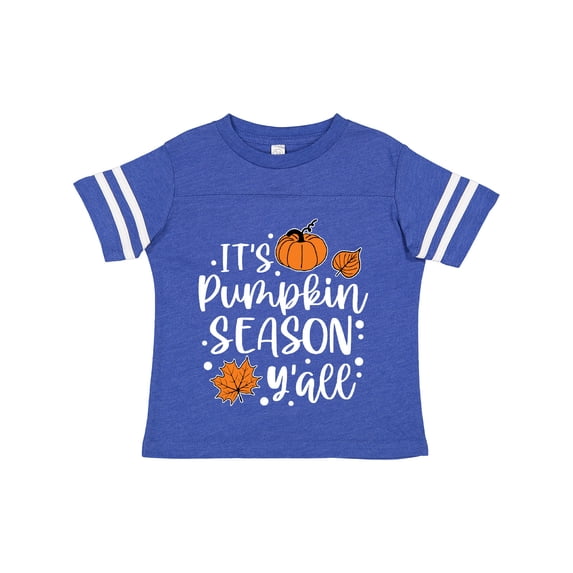 Inktastic Thanksgiving It's Pumpkin Season Y'all with Fall Leaves Boys or Girls Toddler T-Shirt