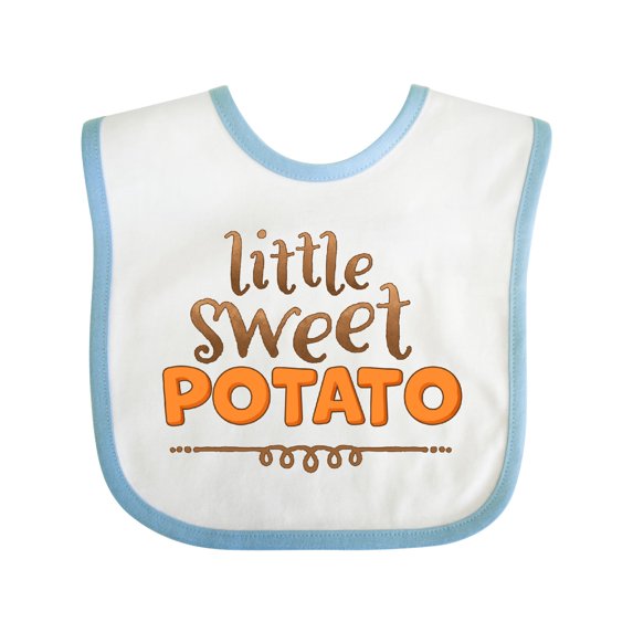 Inktastic Thanksgiving Little Sweet Potato Boys or Girls Baby Bib
