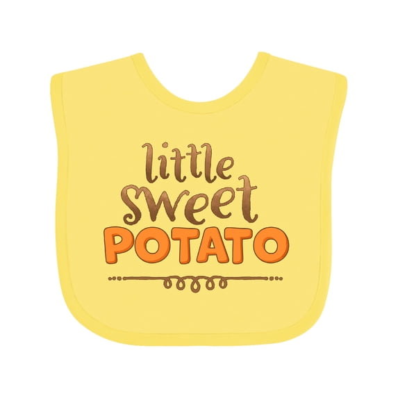Inktastic Thanksgiving Little Sweet Potato Boys or Girls Baby Bib