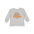 thumbnail image 1 of Inktastic Thanksgiving Little Sweet Potato Boys or Girls Long Sleeve Toddler T-Shirt, 1 of 5