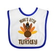 thumbnail image 1 of Inktastic Thanksgiving Mimi Little Turkey Boys or Girls Baby Bib, 1 of 4