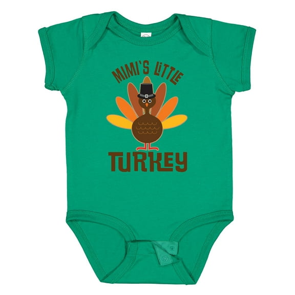 Inktastic Thanksgiving Mimi Little Turkey Boys or Girls Baby Bodysuit