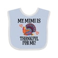 thumbnail image 1 of Inktastic Thanksgiving Mimi Thankful for Me Turkey Boys or Girls Baby Bib, 1 of 4
