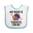 thumbnail image 1 of Inktastic Thanksgiving Mimi Thankful for Me Turkey Boys or Girls Baby Bib, 1 of 4