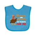 thumbnail image 1 of Inktastic Thanksgiving Mommy Daddy Thankful for Me Boys or Girls Baby Bib, 1 of 4