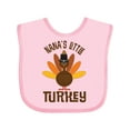 thumbnail image 1 of Inktastic Thanksgiving Nana Little Turkey Boys or Girls Baby Bib, 1 of 4