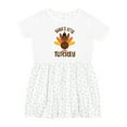 thumbnail image 1 of Inktastic Thanksgiving Nana Little Turkey Girls Toddler Dress, 1 of 5
