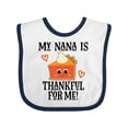 thumbnail image 1 of Inktastic Thanksgiving Nana Thankful for Me Boys or Girls Baby Bib, 1 of 4