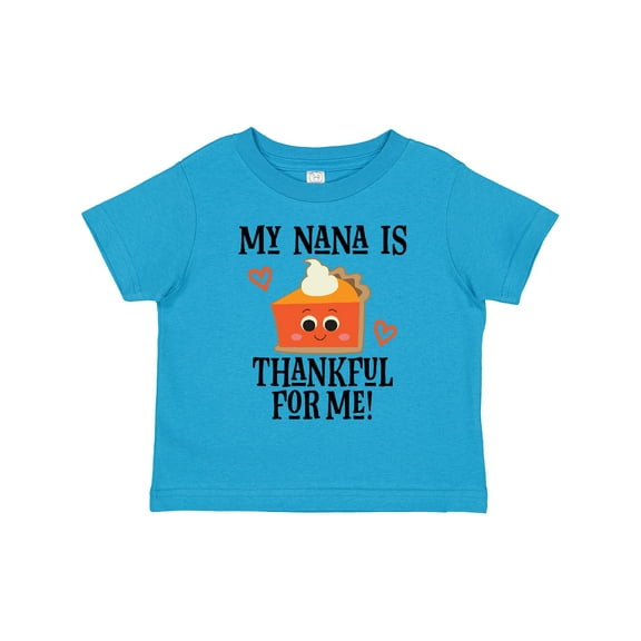 Inktastic Thanksgiving Nana Thankful for Me Boys or Girls Toddler T-Shirt