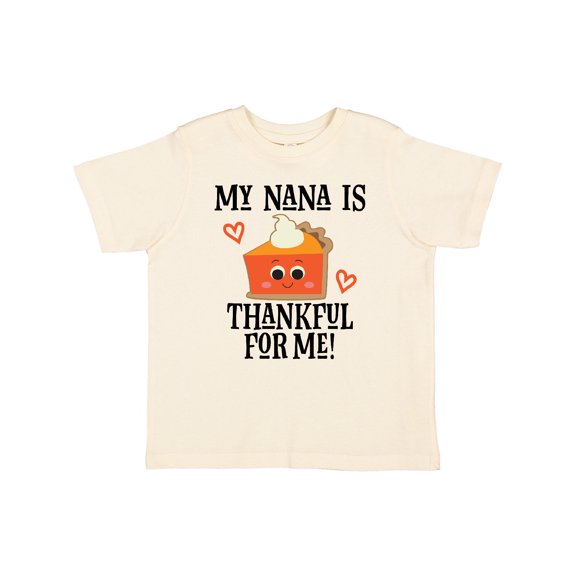 Inktastic Thanksgiving Nana Thankful for Me Boys or Girls Toddler T-Shirt