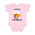 thumbnail image 1 of Inktastic Thanksgiving Nana's Lil' Butterball Cute Turkey Face Boys or Girls Baby Bodysuit, 1 of 5