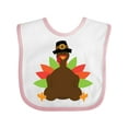thumbnail image 1 of Inktastic Thanksgiving Pilgrim Turkey Boys or Girls Baby Bib, 1 of 4