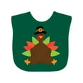 thumbnail image 1 of Inktastic Thanksgiving Pilgrim Turkey Boys or Girls Baby Bib, 1 of 4