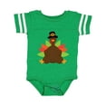 thumbnail image 1 of Inktastic Thanksgiving Pilgrim Turkey Boys or Girls Baby Bodysuit, 1 of 5