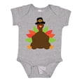 thumbnail image 1 of Inktastic Thanksgiving Pilgrim Turkey Boys or Girls Baby Bodysuit, 1 of 5