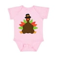 thumbnail image 1 of Inktastic Thanksgiving Pilgrim Turkey Boys or Girls Baby Bodysuit, 1 of 5