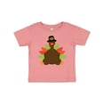 thumbnail image 1 of Inktastic Thanksgiving Pilgrim Turkey Boys or Girls Baby T-Shirt, 1 of 5
