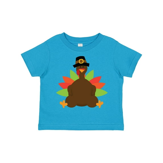 Inktastic Thanksgiving Pilgrim Turkey Boys or Girls Toddler T-Shirt