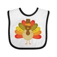 thumbnail image 1 of Inktastic Thanksgiving Pilgrim Turkey Holiday Boys or Girls Baby Bib, 1 of 4