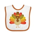thumbnail image 1 of Inktastic Thanksgiving Pilgrim Turkey Holiday Boys or Girls Baby Bib, 1 of 4