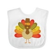 thumbnail image 1 of Inktastic Thanksgiving Pilgrim Turkey Holiday Boys or Girls Baby Bib, 1 of 4