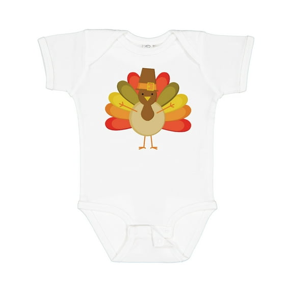 Inktastic Thanksgiving Pilgrim Turkey Holiday Boys or Girls Baby Bodysuit