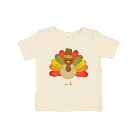 Inktastic Thanksgiving Pilgrim Turkey Holiday Boys or Girls Baby T-Shirt