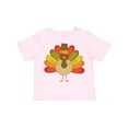 thumbnail image 1 of Inktastic Thanksgiving Pilgrim Turkey Holiday Boys or Girls Toddler T-Shirt, 1 of 5