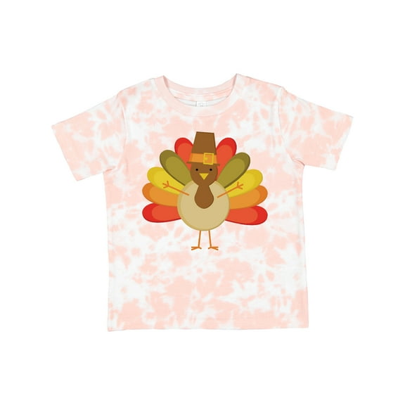 Inktastic Thanksgiving Pilgrim Turkey Holiday Boys or Girls Toddler T-Shirt