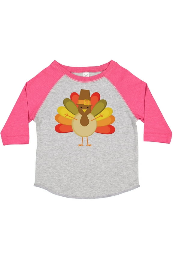 Thanksgiving Pilgrim Turkey Holiday Boys or Girls Toddler T-Shirt