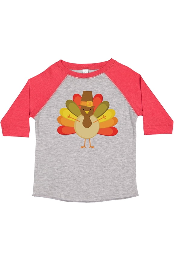 Thanksgiving Pilgrim Turkey Holiday Boys or Girls Toddler T-Shirt