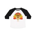 thumbnail image 1 of Inktastic Thanksgiving Pilgrim Turkey Holiday Boys or Girls Toddler T-Shirt, 1 of 5