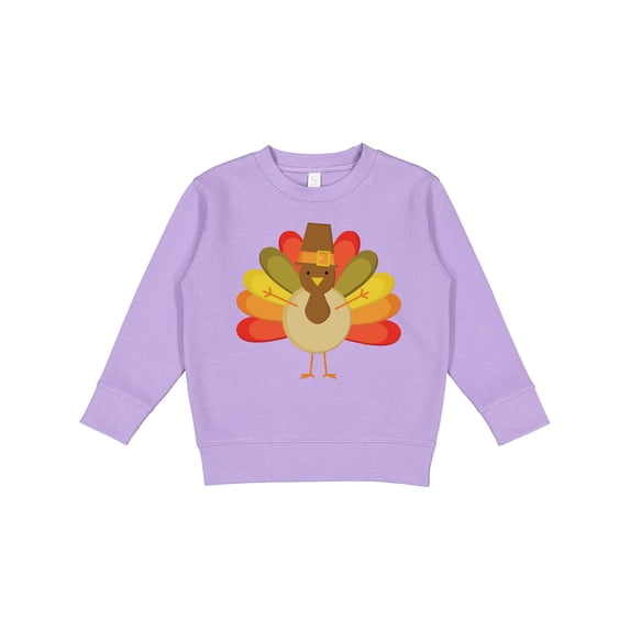 Inktastic Thanksgiving Pilgrim Turkey Holiday Toddler Sweatshirt