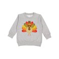 thumbnail image 1 of Inktastic Thanksgiving Pilgrim Turkey Holiday Toddler Sweatshirt, 1 of 4