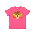 thumbnail image 1 of Inktastic Thanksgiving Pilgrim Turkey Holiday Youth T-Shirt, 1 of 5