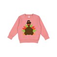 thumbnail image 1 of Inktastic Thanksgiving Pilgrim Turkey Toddler Sweatshirt, 1 of 4