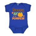 thumbnail image 1 of Inktastic Thanksgiving Sassy Lil Pumpkin with Fall Leaves Girls Baby Bodysuit, 1 of 5