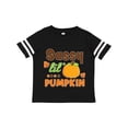thumbnail image 1 of Inktastic Thanksgiving Sassy Lil Pumpkin with Fall Leaves Girls Toddler T-Shirt, 1 of 5