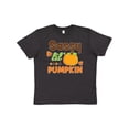 thumbnail image 1 of Inktastic Thanksgiving Sassy Lil Pumpkin with Fall Leaves Youth T-Shirt, 1 of 5