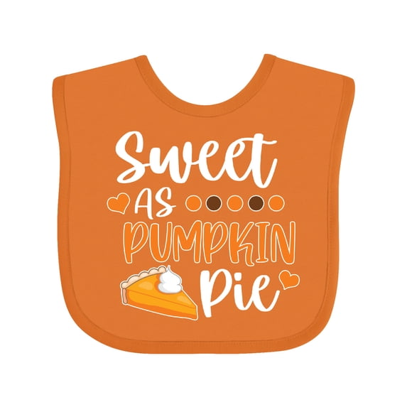 Inktastic Thanksgiving Sweet As Pumpkin Pie Boys or Girls Baby Bib