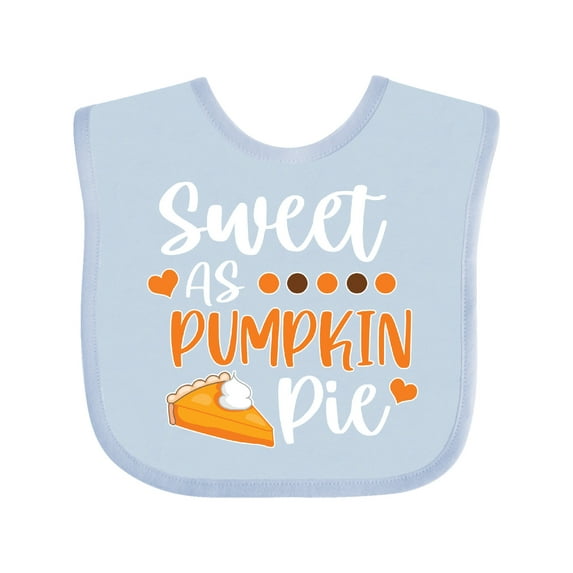 Inktastic Thanksgiving Sweet As Pumpkin Pie Boys or Girls Baby Bib