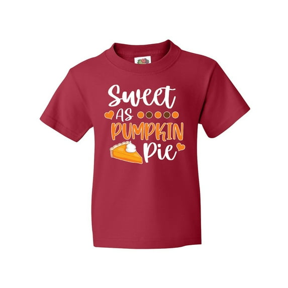 Inktastic Thanksgiving Sweet As Pumpkin Pie Youth T-Shirt