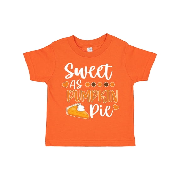 Inktastic Thanksgiving Sweet as Pumpkin Pie Boys or Girls Toddler T-Shirt
