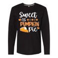 thumbnail image 1 of Inktastic Thanksgiving Sweet as Pumpkin Pie Long Sleeve T-Shirt, 1 of 5