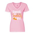 thumbnail image 1 of Inktastic Thanksgiving Sweet as Pumpkin Pie Women's V-Neck T-Shirt, 1 of 5