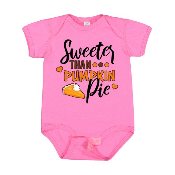 Inktastic Thanksgiving Sweeter Than Pumpkin Pie Boys or Girls Baby Bodysuit